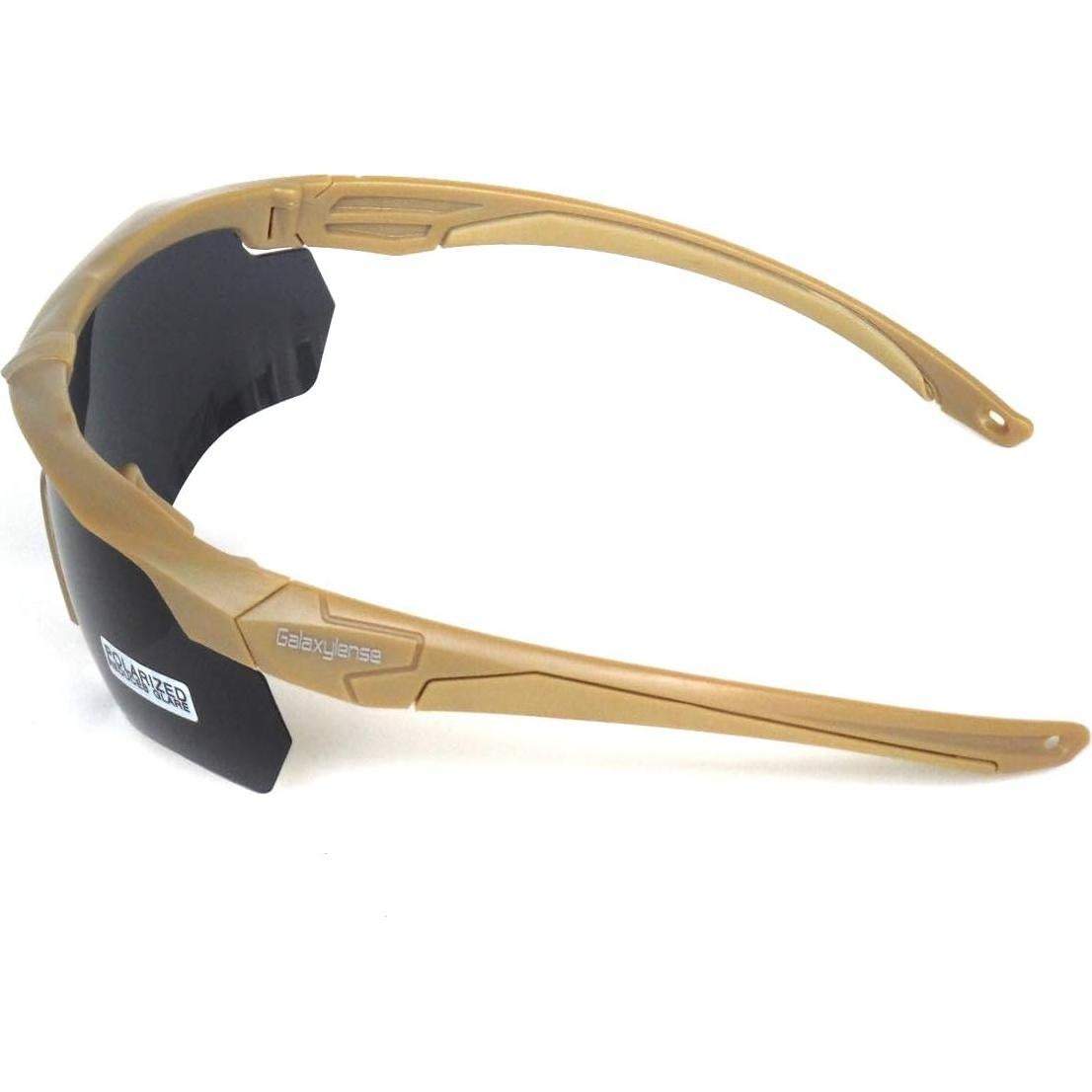 Gafas Tácticas GalaxyLense Caqui - 3 Lentes Policarbonato