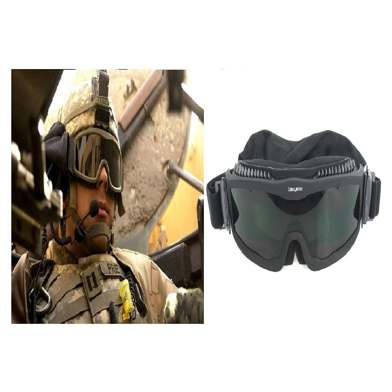 Gafas Tácticas Galaxylense - 3 Lentes Policarbonato UV