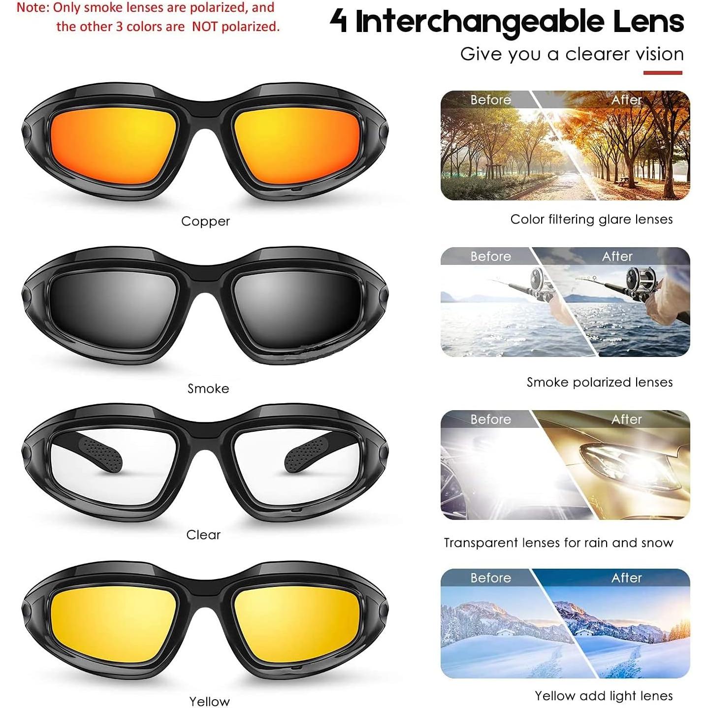 Gafas Tácticas GalaxyLense - 3 Lentes Policarbonato UV