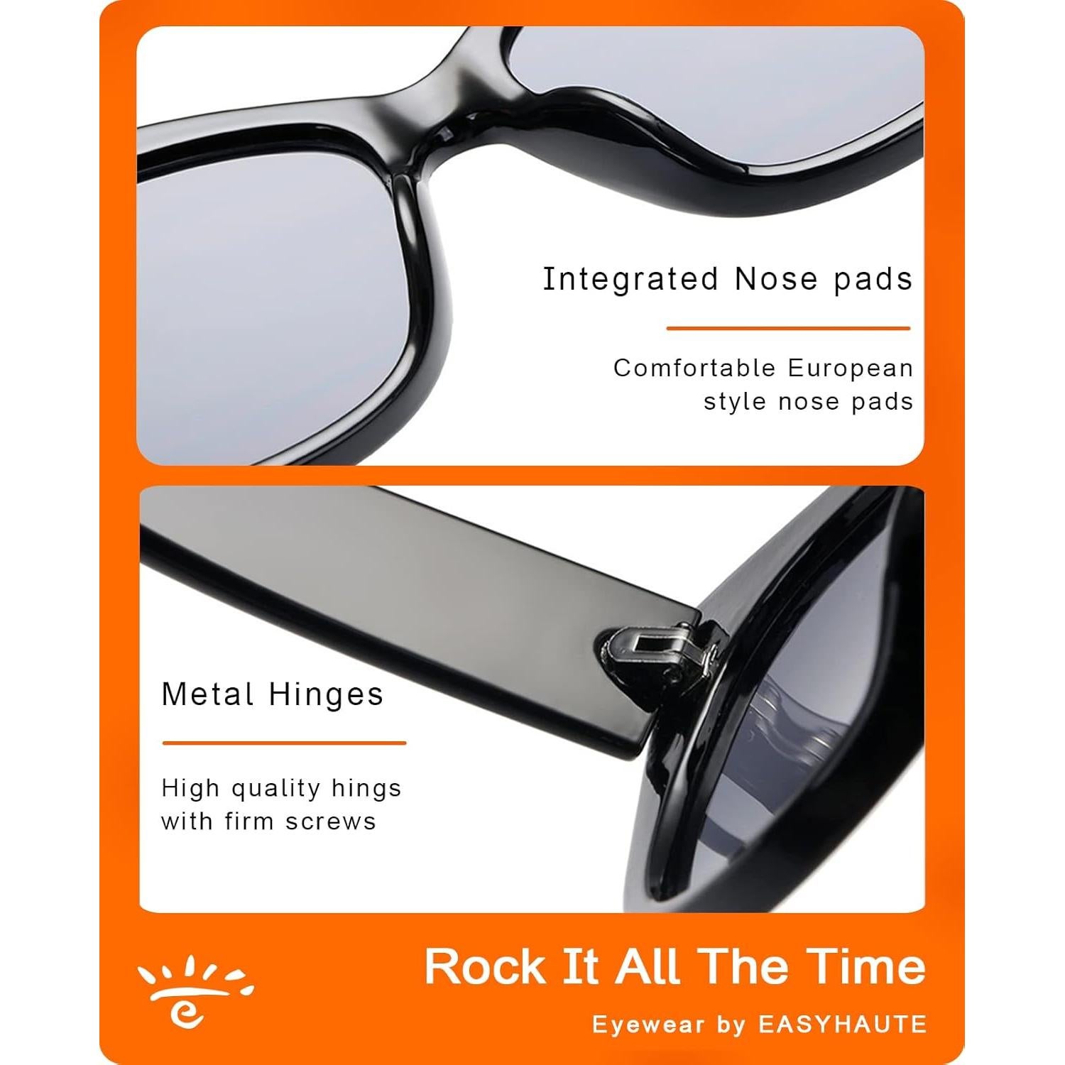 Gafas de Sol Cat Eye EASYHAUTE Retro UV400 para Mujeres