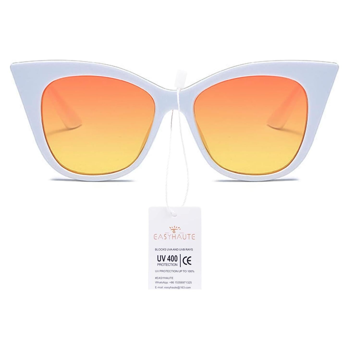 Gafas de Sol EASYHAUTE Ojo de Gato UV400 Retro Mujeres