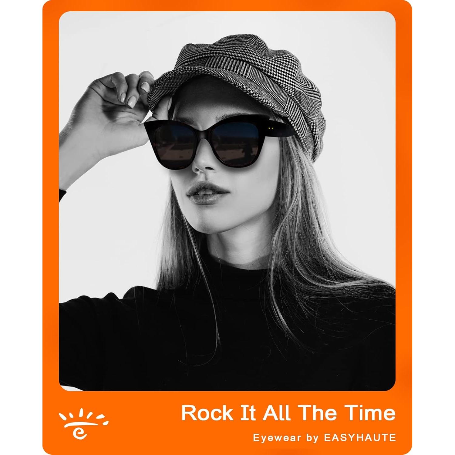 Gafas de Sol EASYHAUTE Ojo de Gato UV400 Retro Mujeres