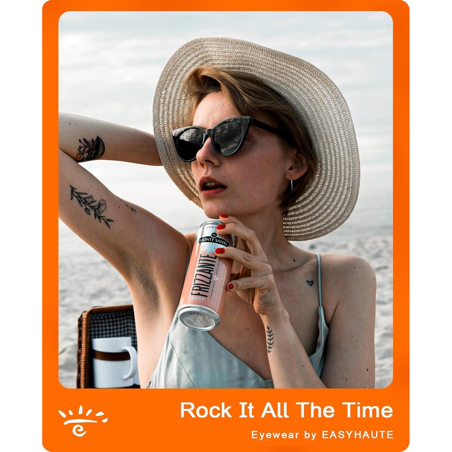 Gafas de Sol EASYHAUTE Ojo de Gato UV400 Retro Mujeres