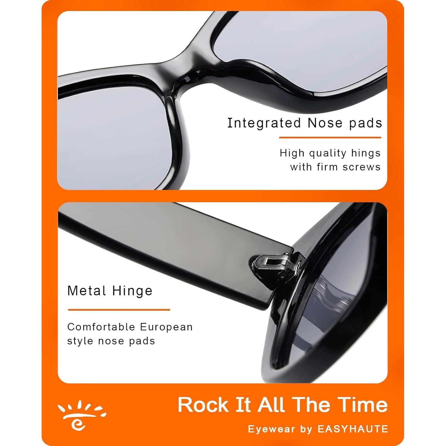 Gafas de Sol Cat Eye EASYHAUTE Retro UV400 para Mujeres