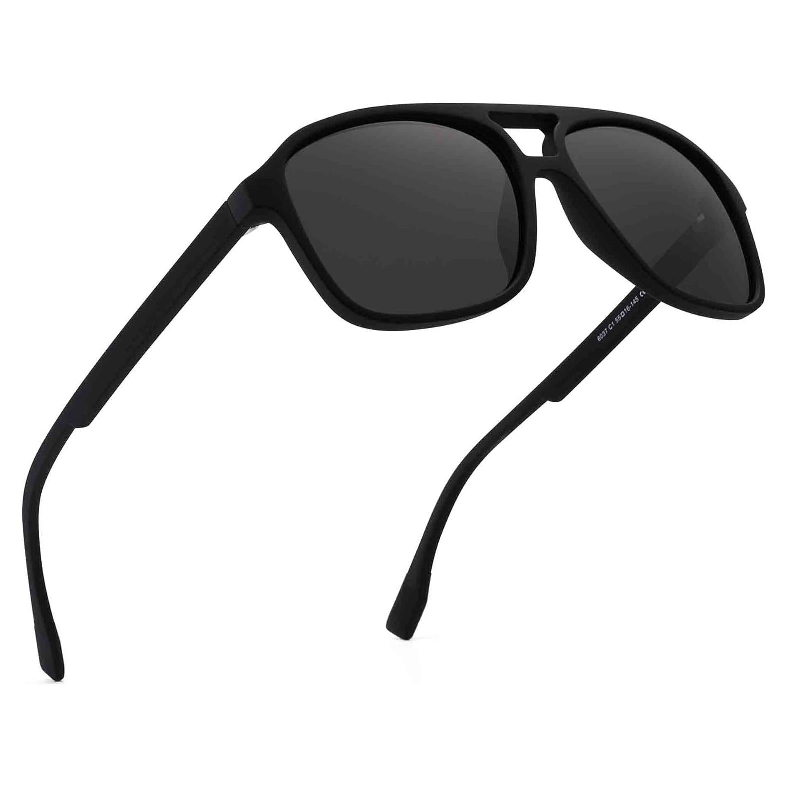 Gafas de Sol Aviador Polarizadas JIM HALO Marco Negro