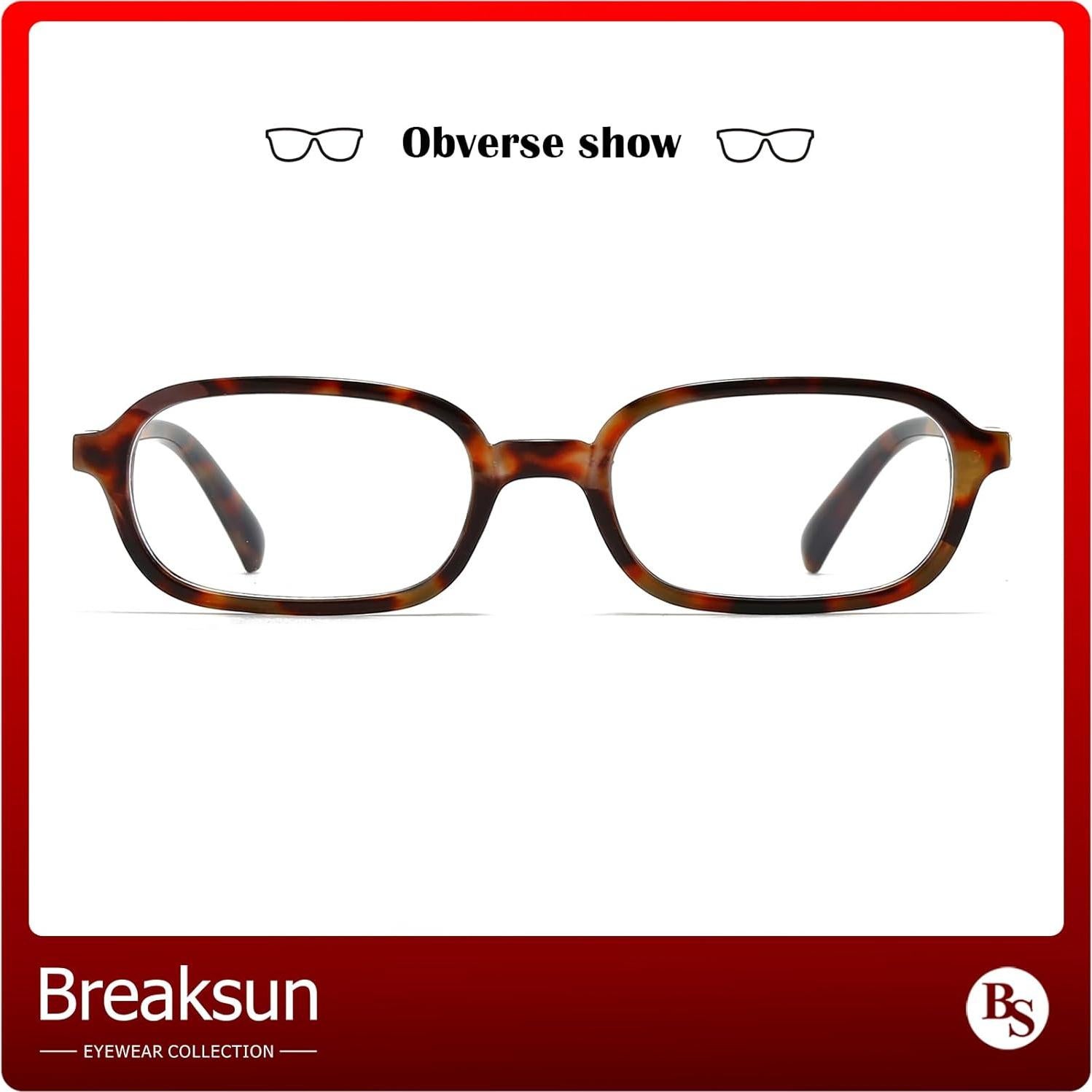 Gafas Retro Breaksun B70 Bloqueo Luz Azul 60mm Tortuga