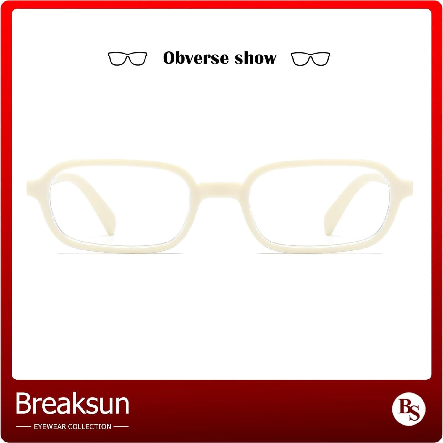 Gafas Rectangulares Retro Breaksun Bloqueo Luz Azul