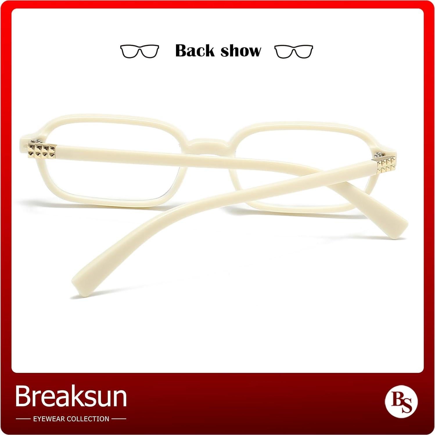 Gafas Rectangulares Retro Breaksun Bloqueo Luz Azul