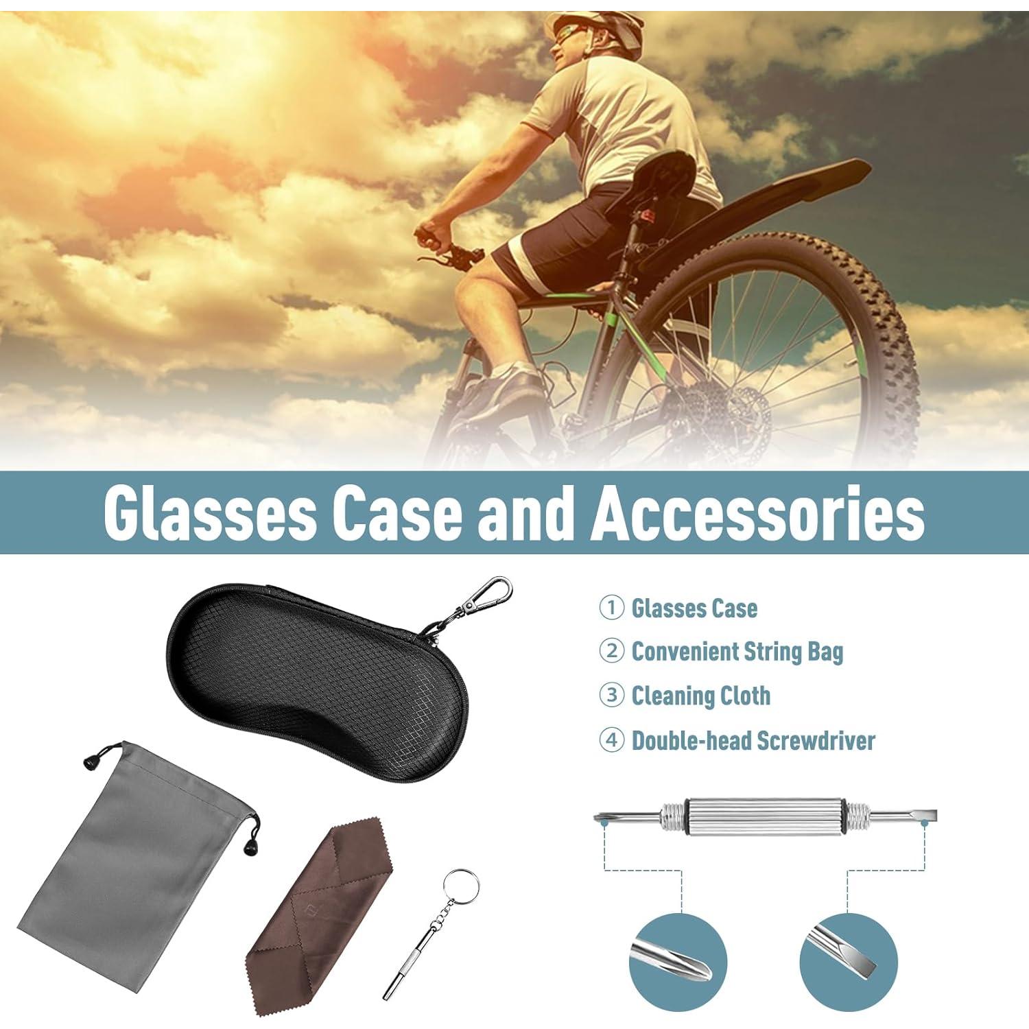 Funda de Gafas Fintie Negra, Estuche Duro EVA a Prueba de Golpes