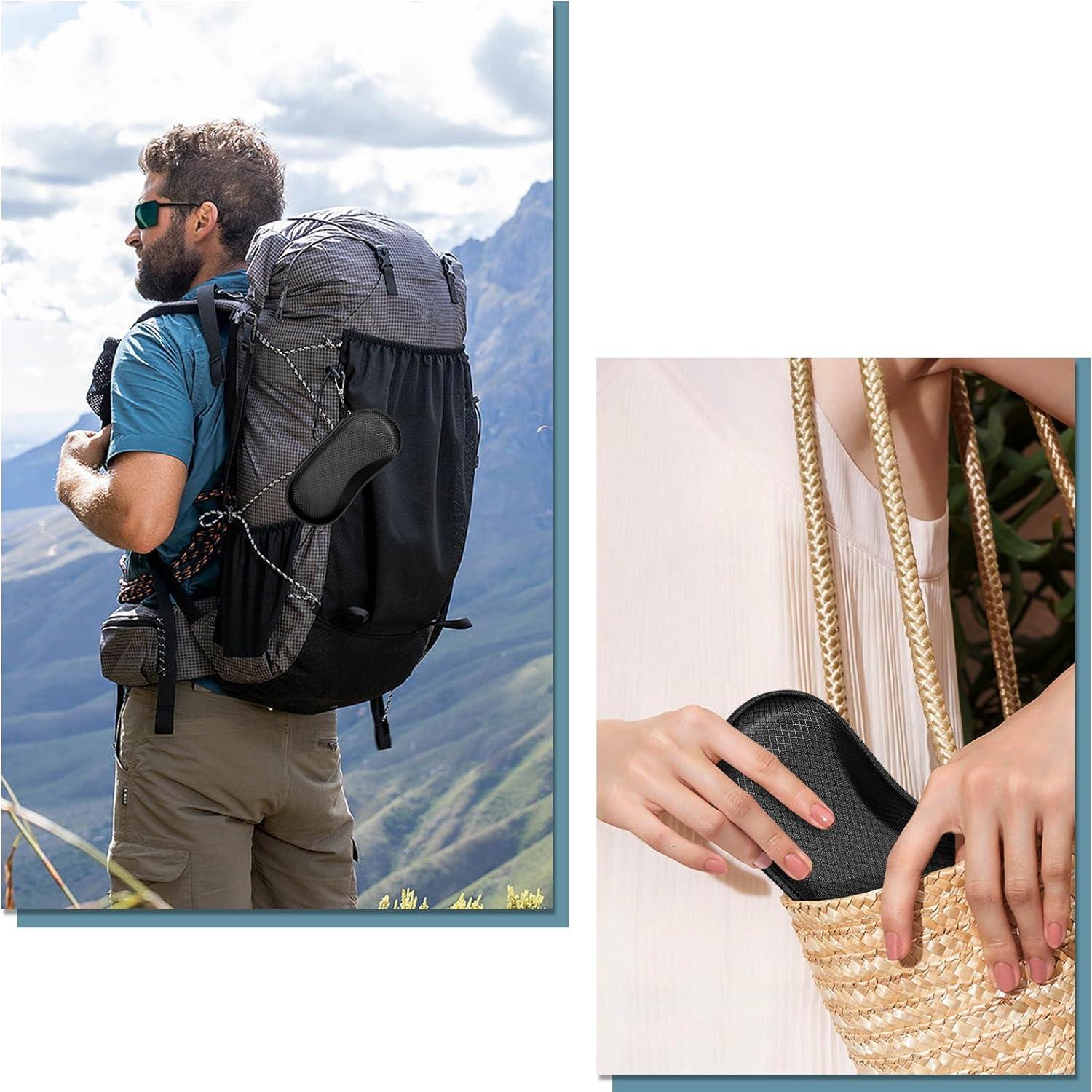 Funda de Gafas Fintie Negra, Estuche Duro EVA a Prueba de Golpes