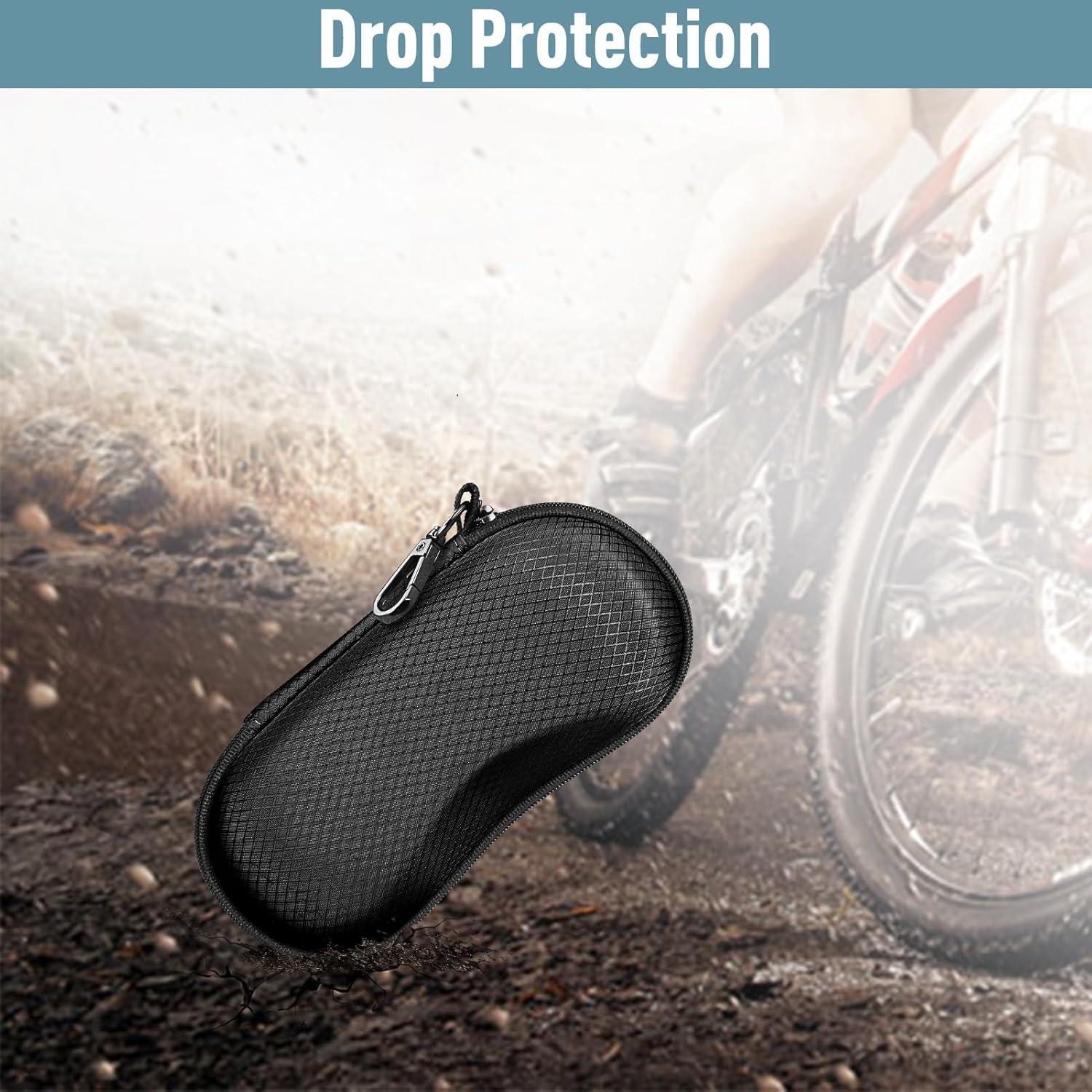 Funda de Gafas Fintie Negra, Estuche Duro EVA a Prueba de Golpes