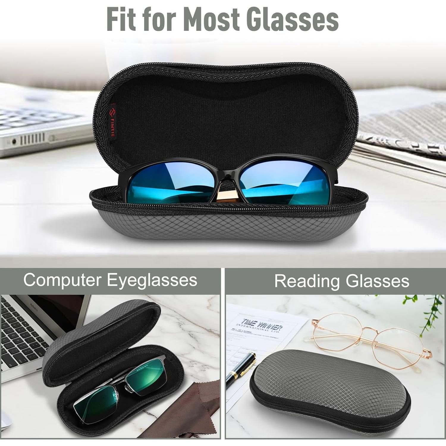 Funda Dura Fintie para Gafas Deportivas con Mosquetón