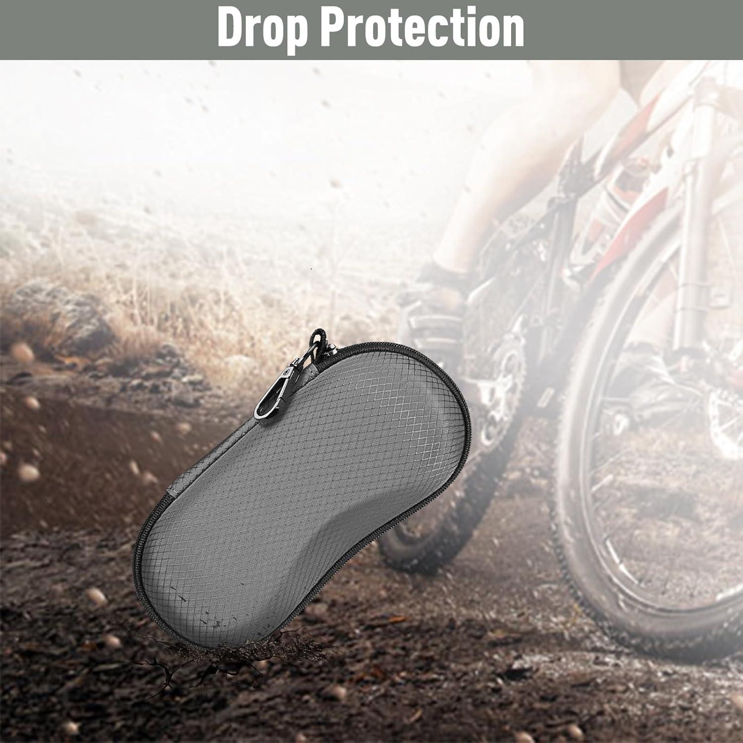 Funda Dura Fintie para Gafas Deportivas con Mosquetón