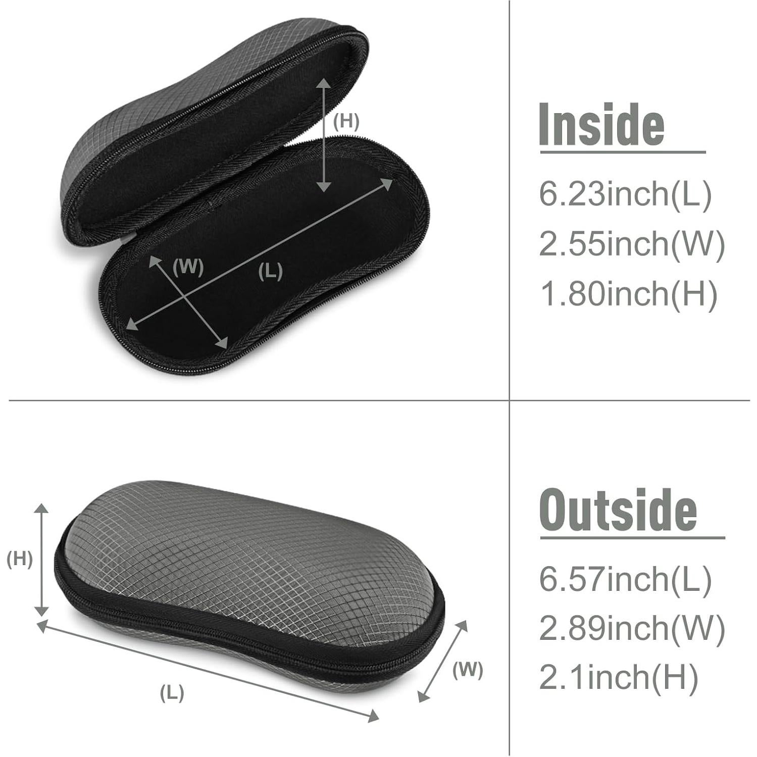 Funda Dura Fintie para Gafas Deportivas con Mosquetón