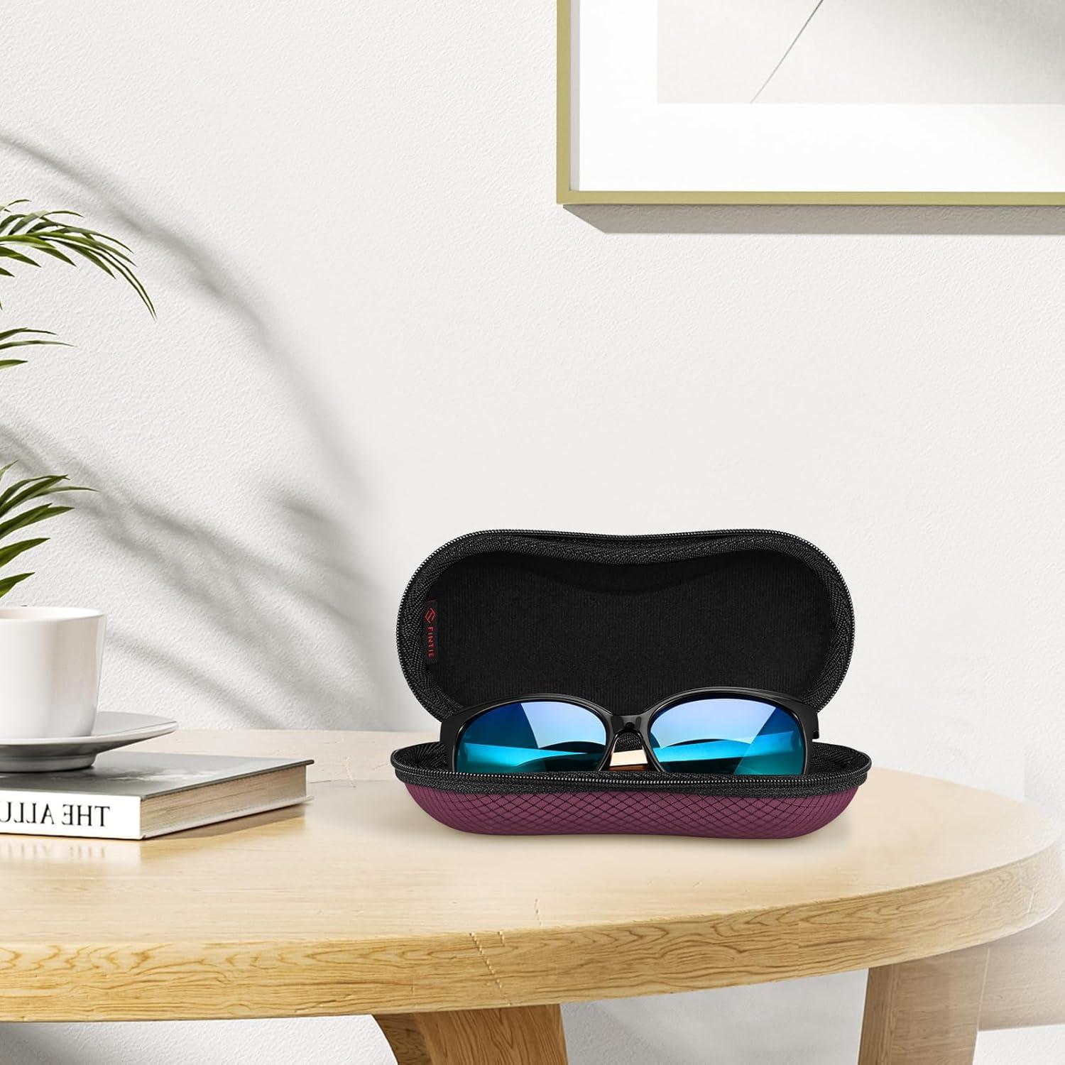 Funda de Gafas Fintie EVA Resistente con Mosquetón y Cierre