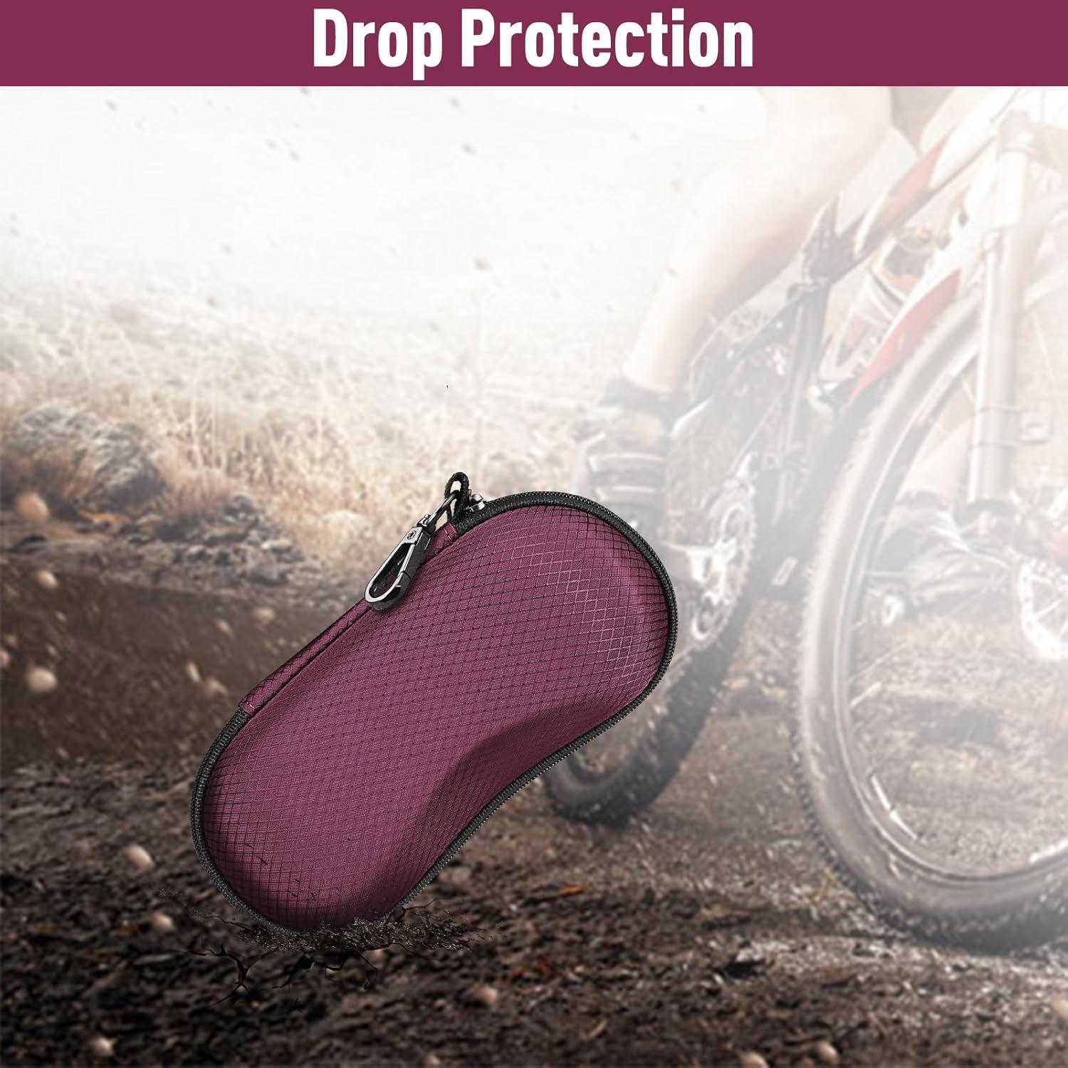 Funda de Gafas Fintie EVA Resistente con Mosquetón y Cierre