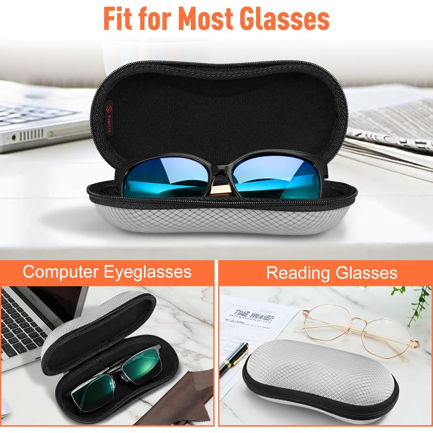 Funda Dura Fintie para Gafas Deportivas con Mosquetón