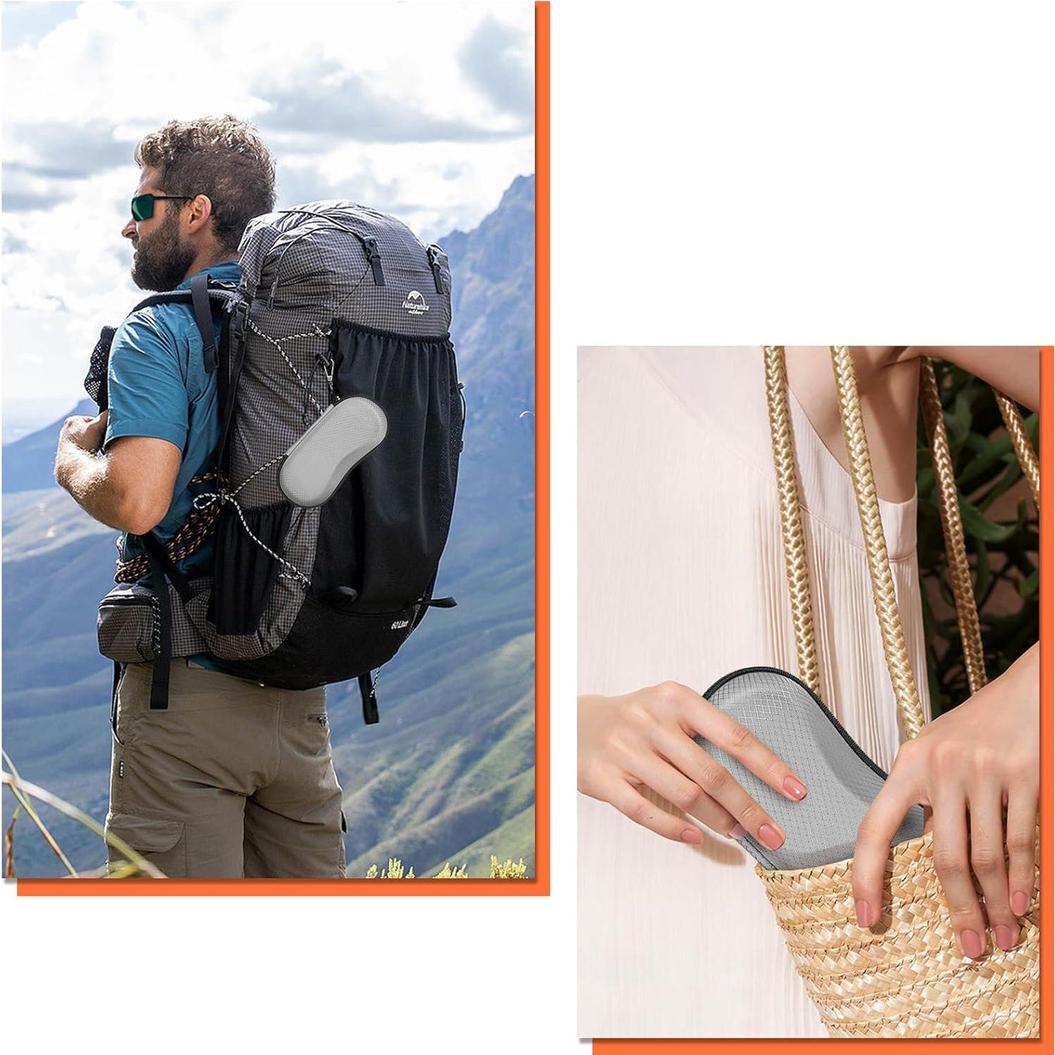 Funda Dura Fintie para Gafas Deportivas con Mosquetón