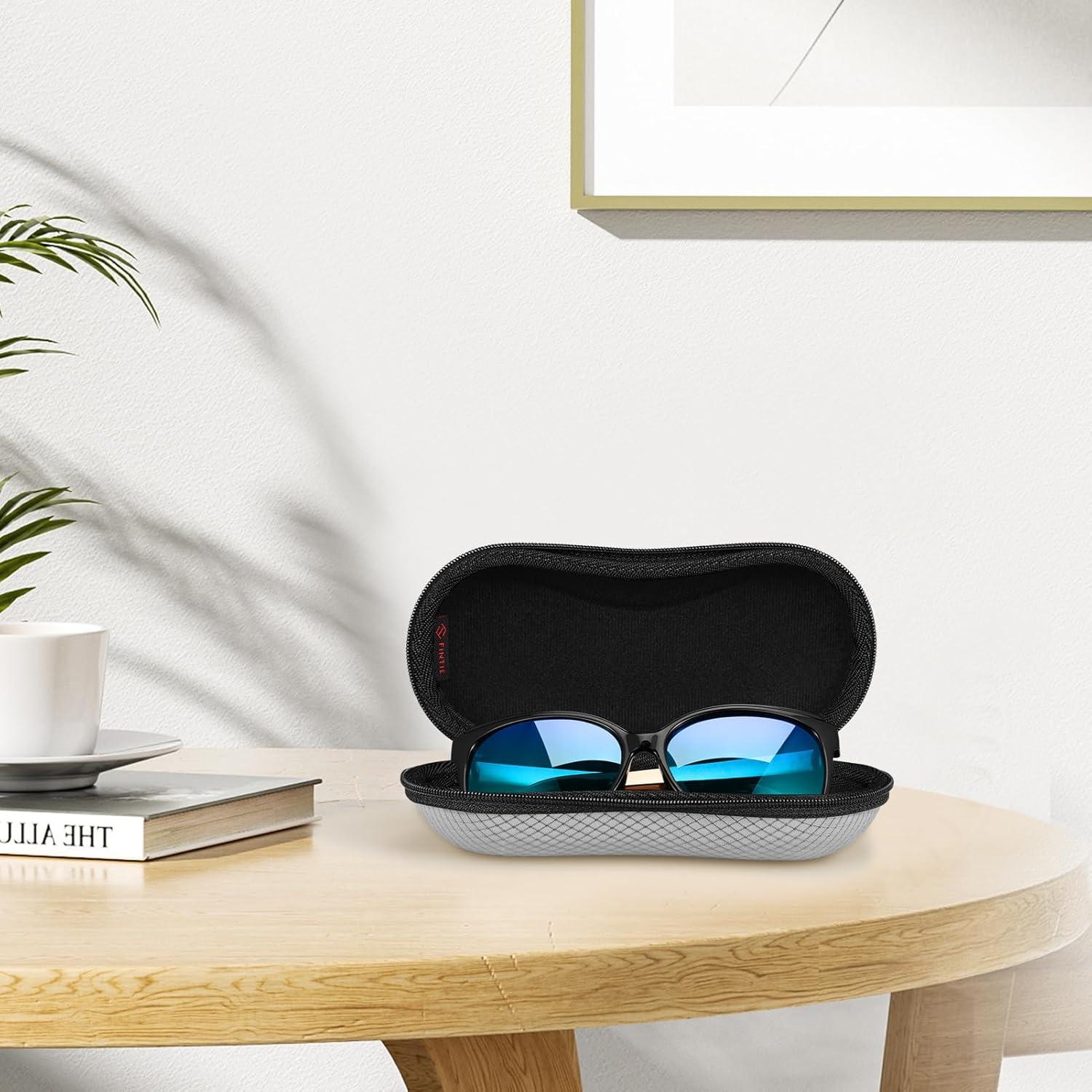 Funda Dura Fintie para Gafas Deportivas con Mosquetón