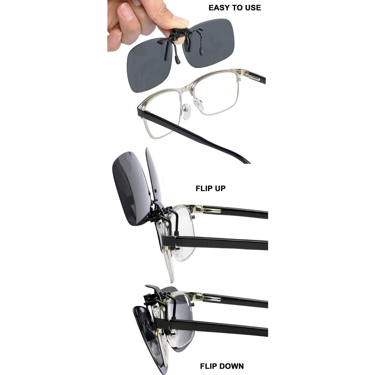 Gafas de sol clip Success Eyewear polarizadas para gafas