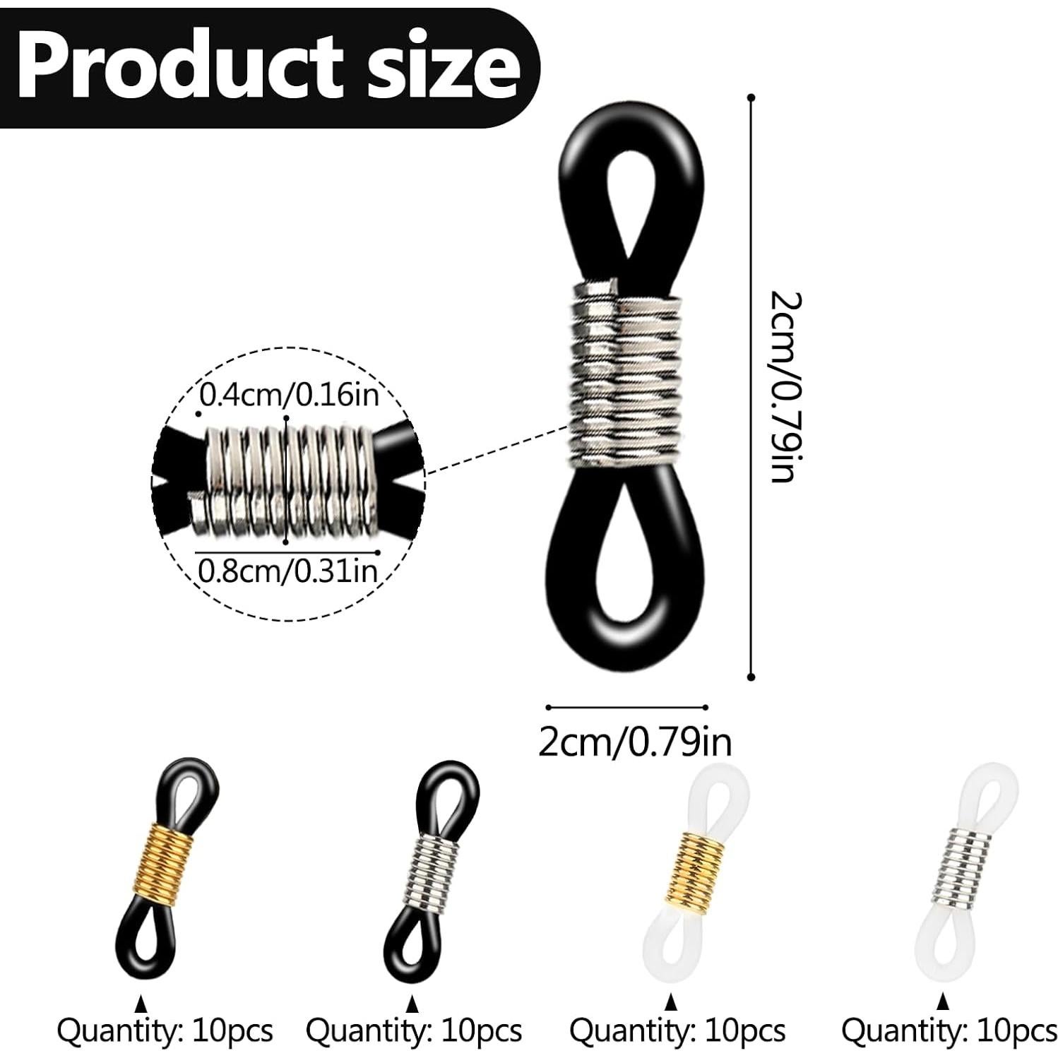 Giantree 40 Conectores de Cadena para Gafas Ajustables