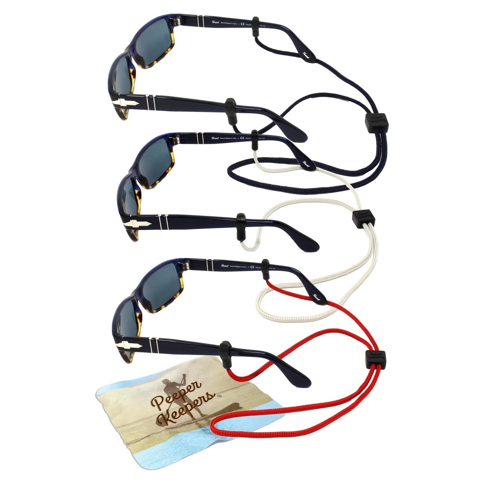 Retenedor de Gafas Peeper Keepers Ajustable con Paño Microfibra