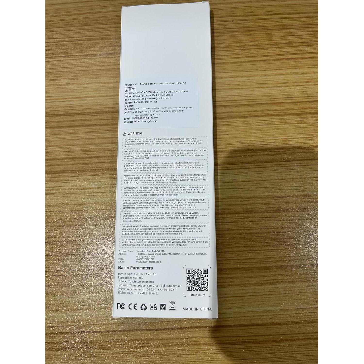 Reloj Inteligente S61 Buzz Tech para Mujeres - Fitness y Llamadas