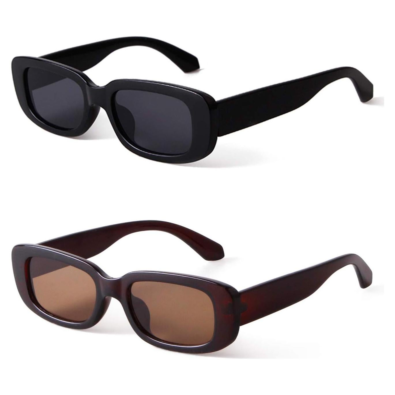 Gafas de sol rectangulares ADE WU unisex retro 90s UV400