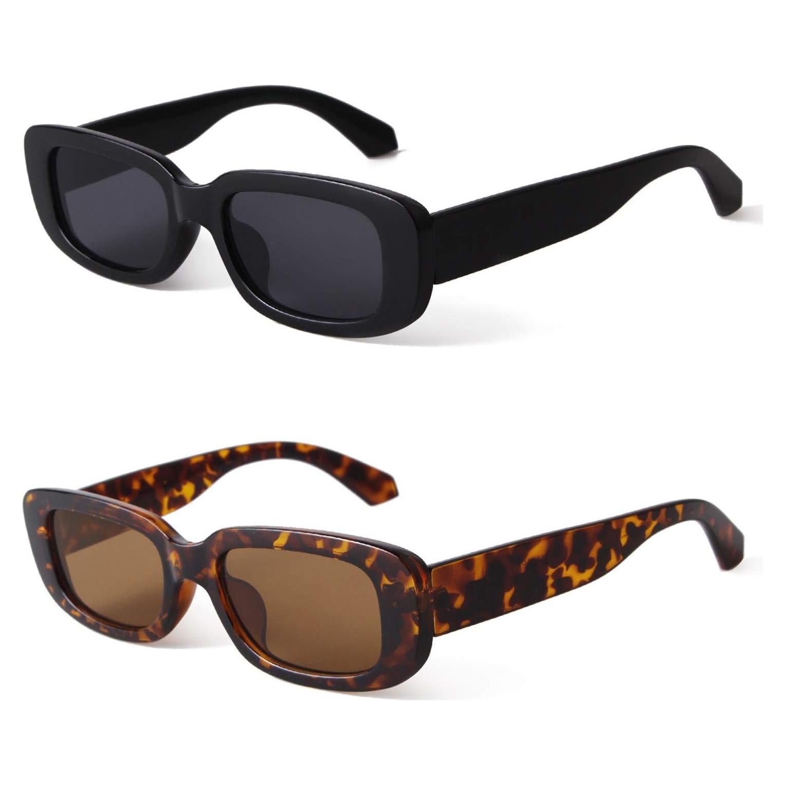 Gafas de sol rectangulares ADE WU unisex retro 90s UV400