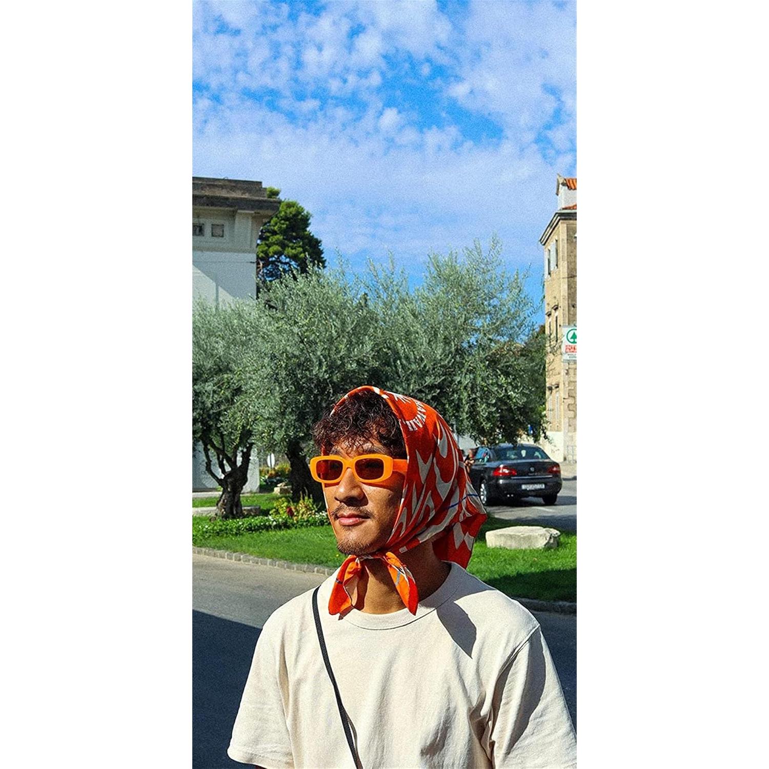 Gafas de sol rectangulares ADE WU unisex retro 90s UV400