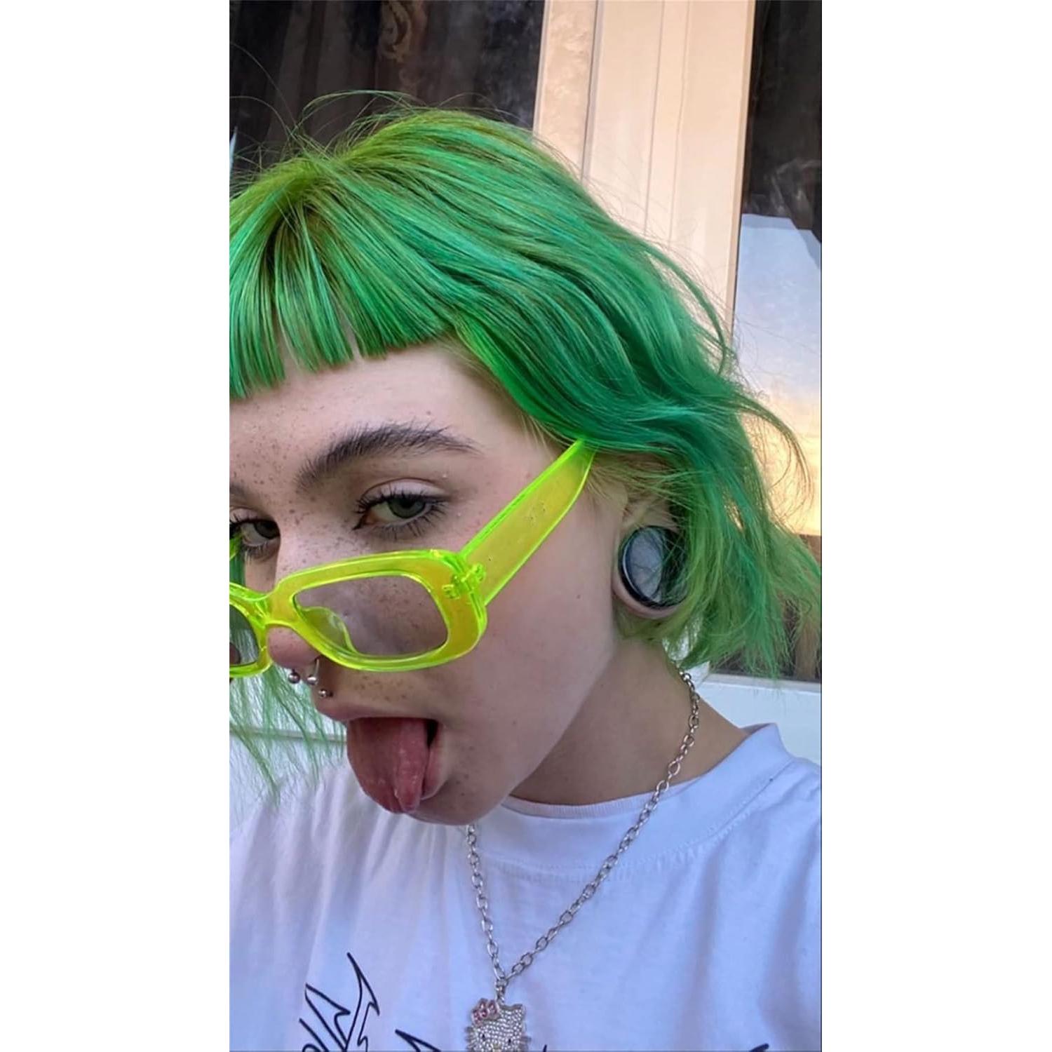 Gafas de sol rectangulares ADE WU unisex retro 90s UV400