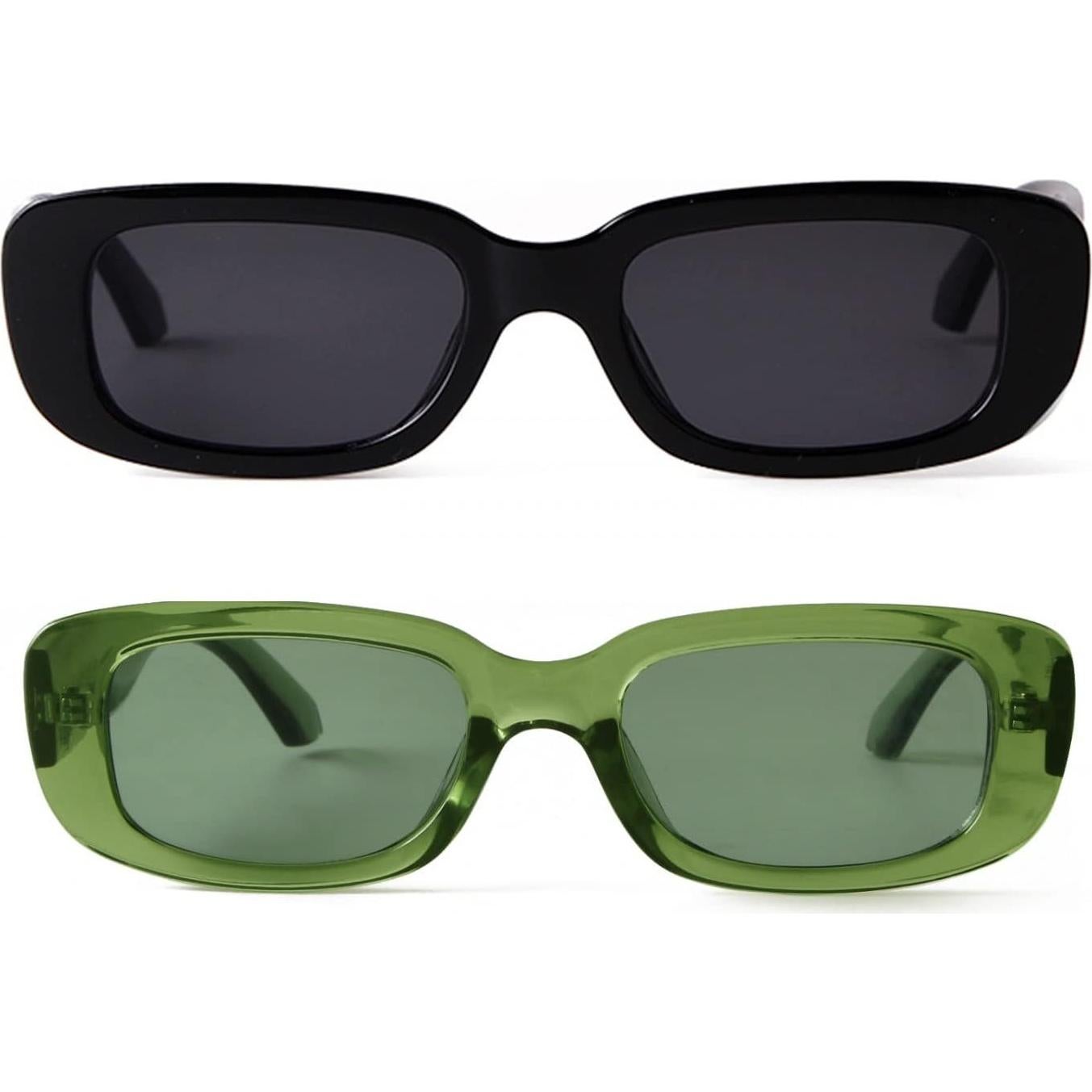 Gafas de sol rectangulares ADE WU unisex retro 90s