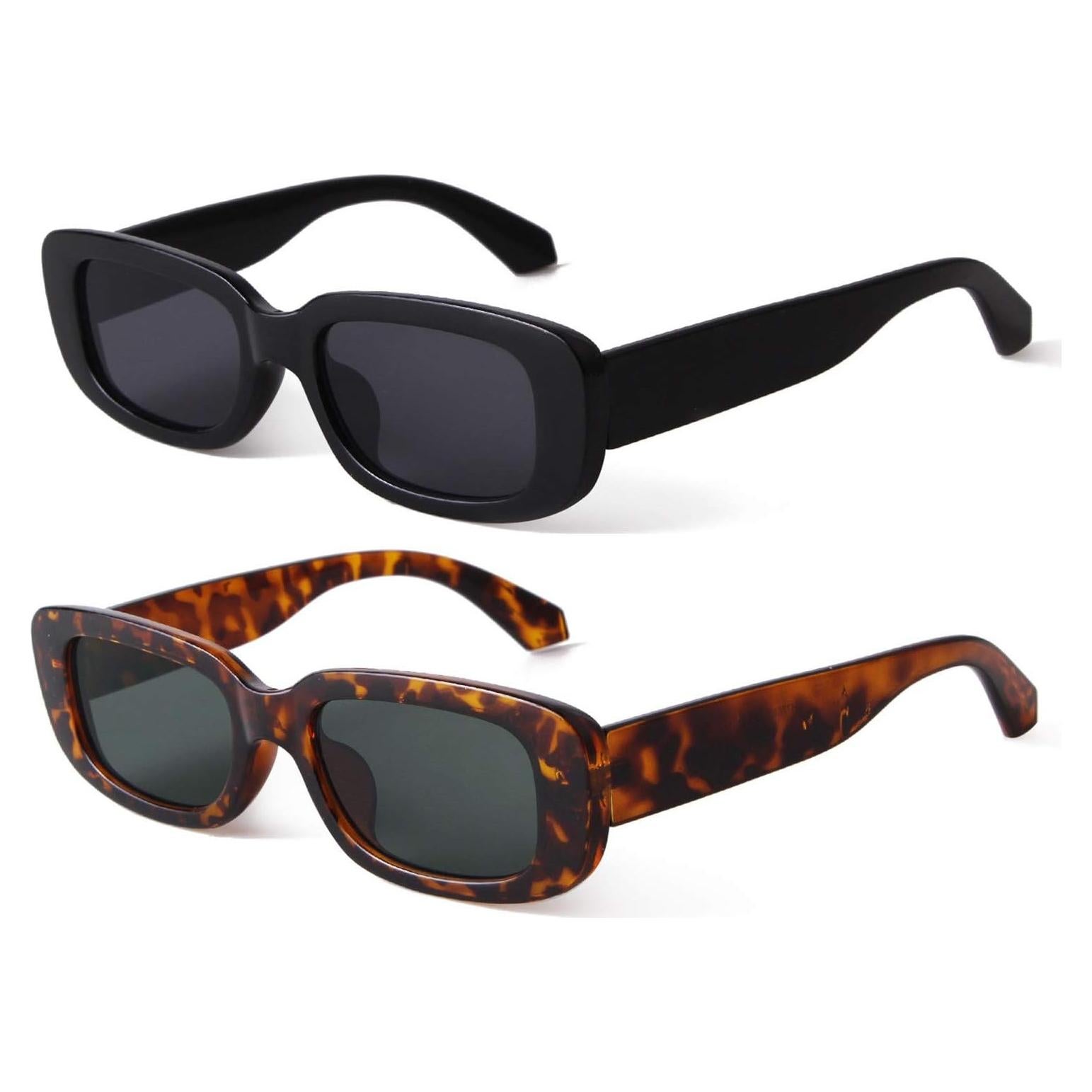 Gafas de sol rectangulares ADE WU unisex retro 90s UV400