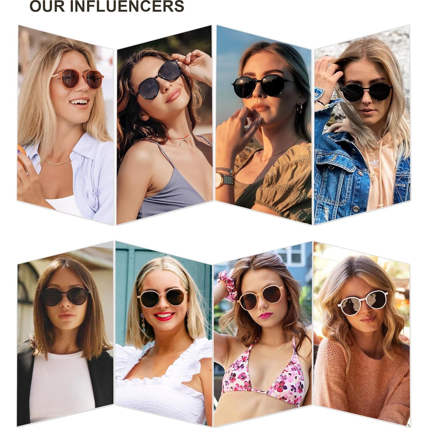 Gafas de sol hexagonales SOJOS UV400 para mujeres