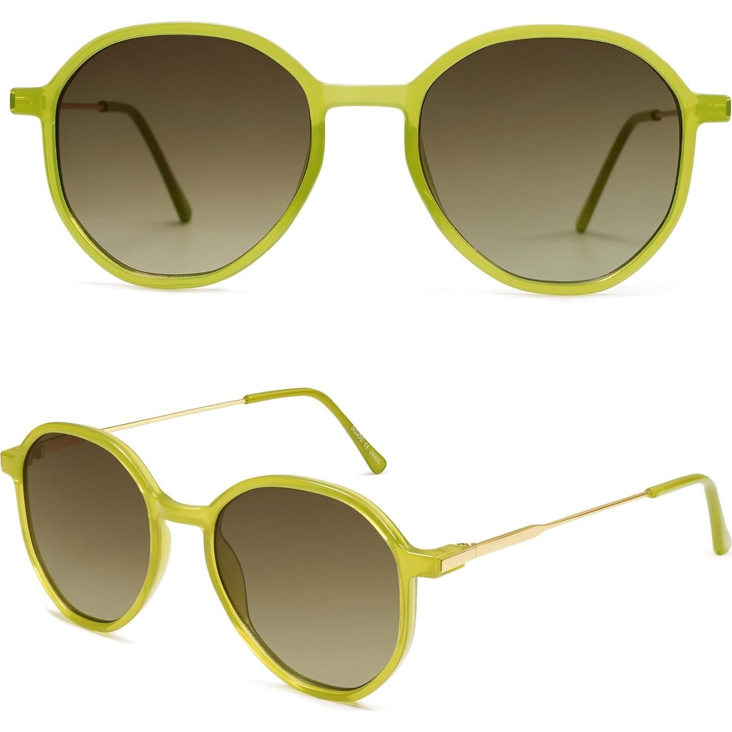 Gafas de sol hexagonales SOJOS UV400 para mujeres