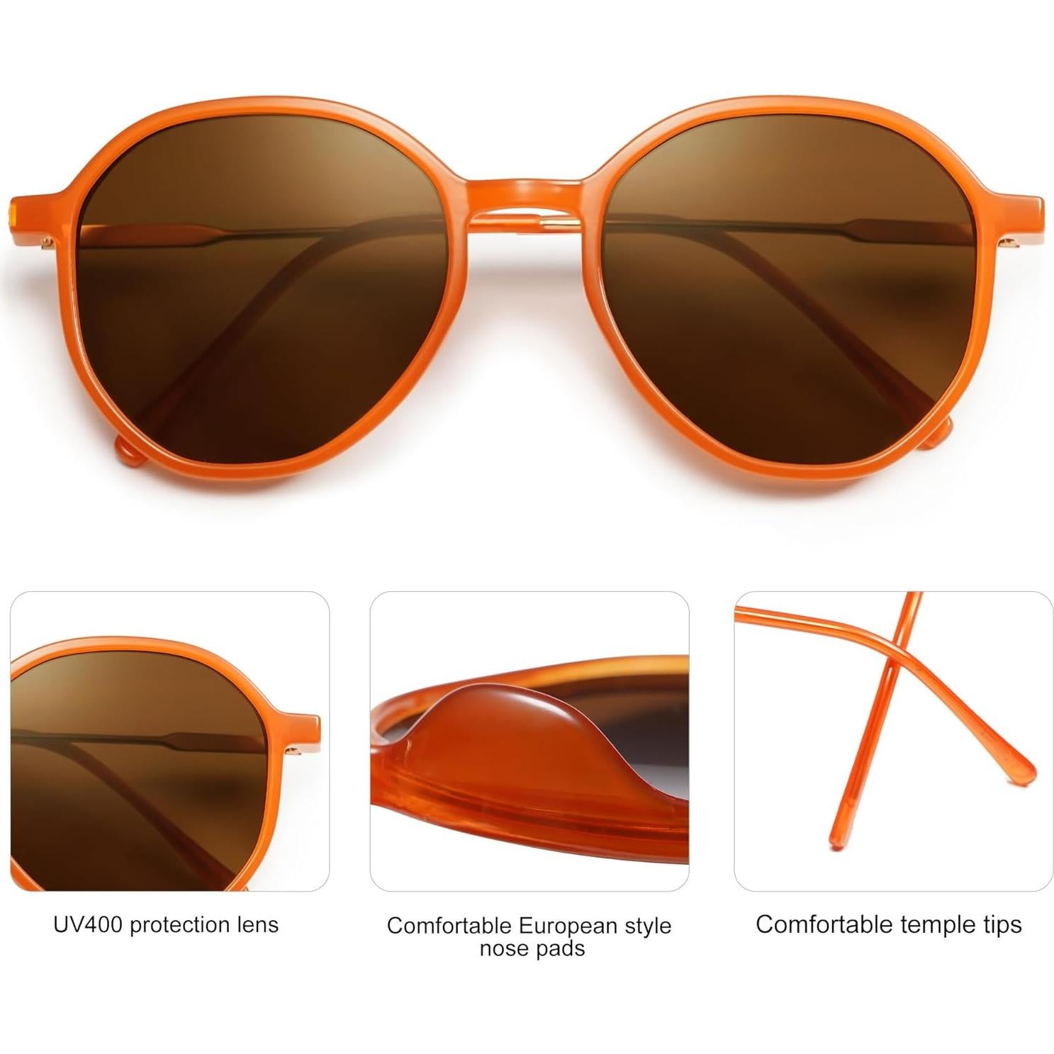 Gafas de sol hexagonales SOJOS para mujeres UV400