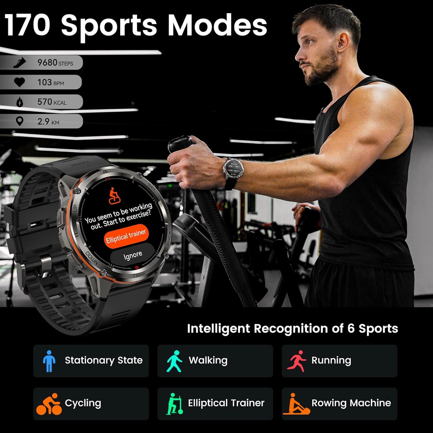 Reloj Inteligente AMAZTIM T3 Ultra GPS Acero 50M Resistente