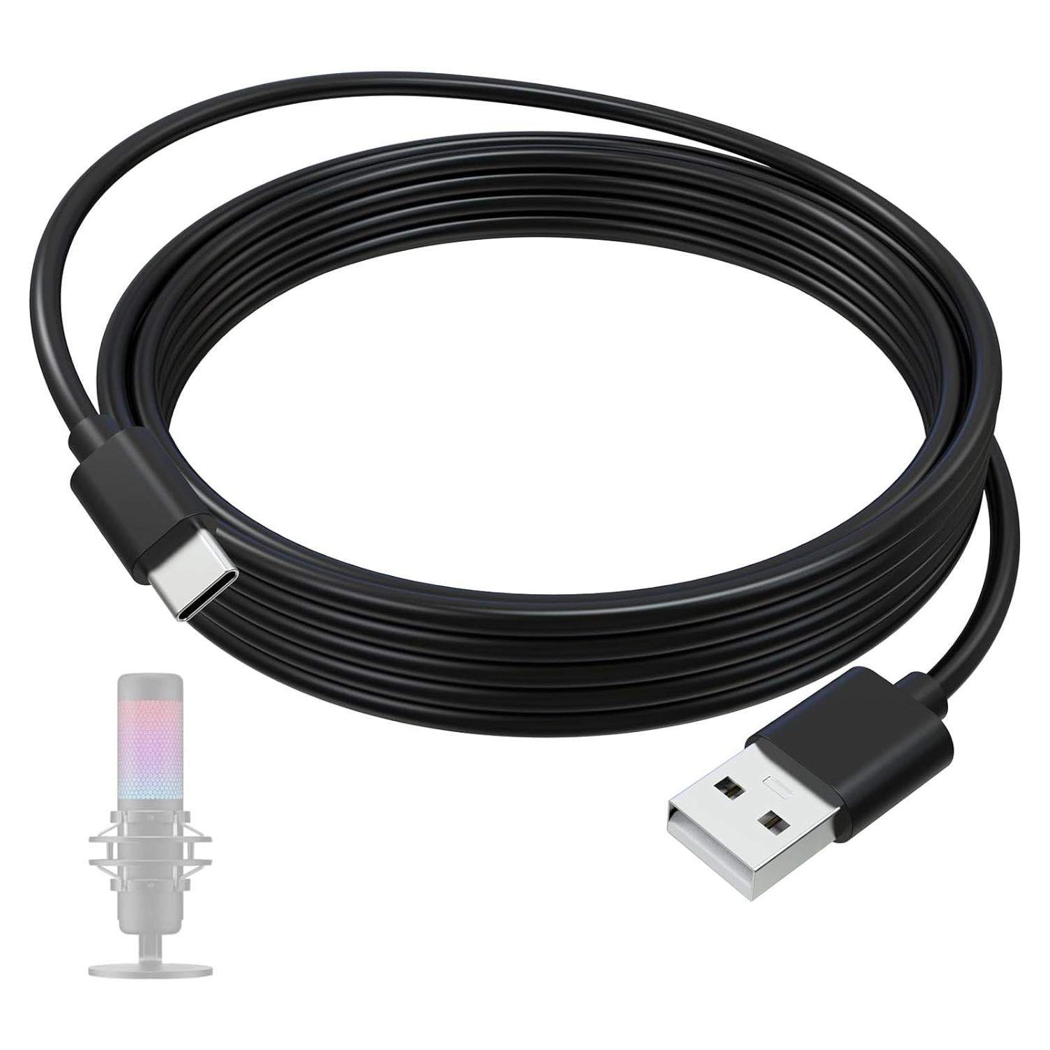 Cable USB C de Reemplazo Arzweyk 1.52m para Micrófonos