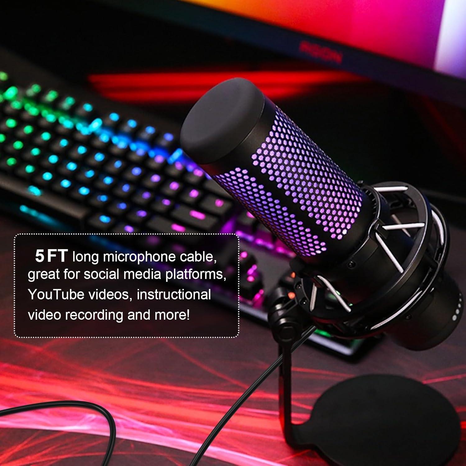 Cable USB C de Reemplazo Arzweyk 1.52m para Micrófonos