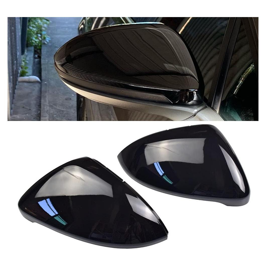 Cubiertas de Espejo Retrovisor Hacreyatu Negro para VW Golf 2013-2020