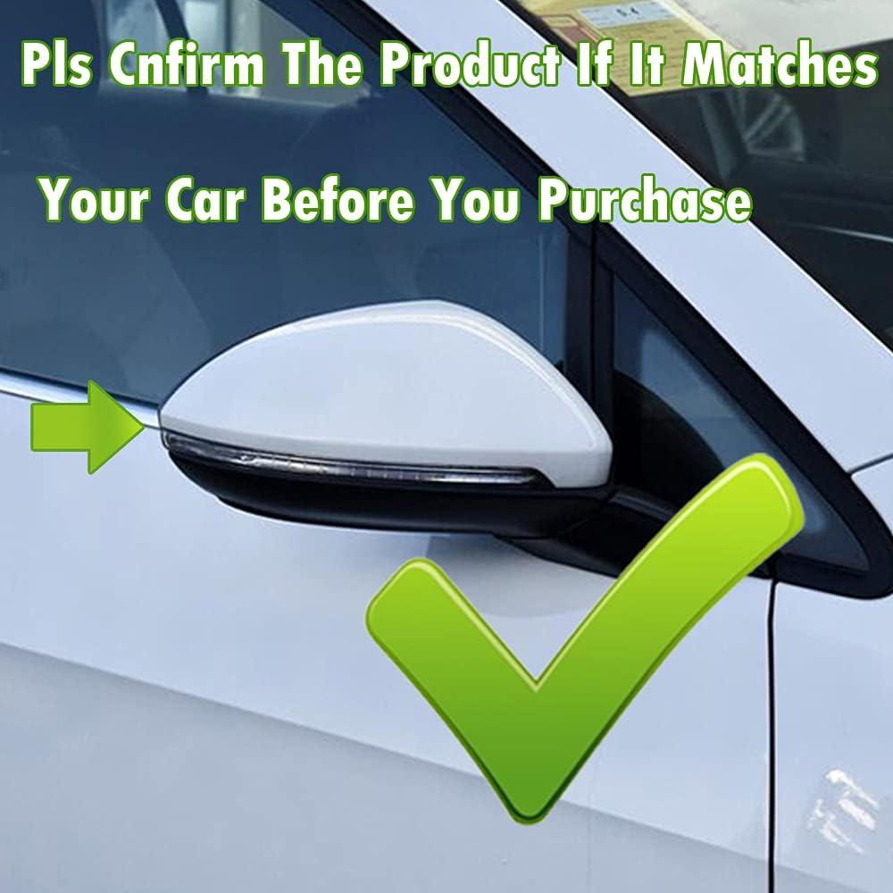 Cubiertas de Espejo Retrovisor Hacreyatu Negro para VW Golf 2013-2020