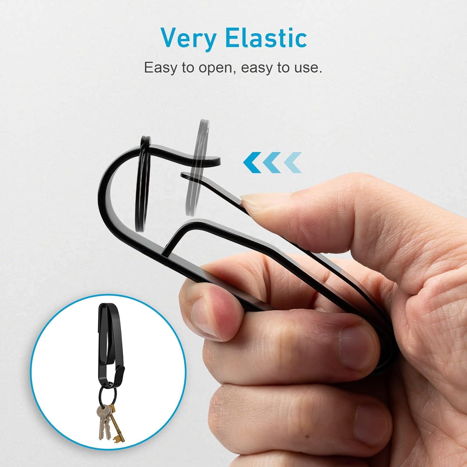 Soporte de Llaves para Cinturón SFYHORK 2PCS Acero Inoxidable