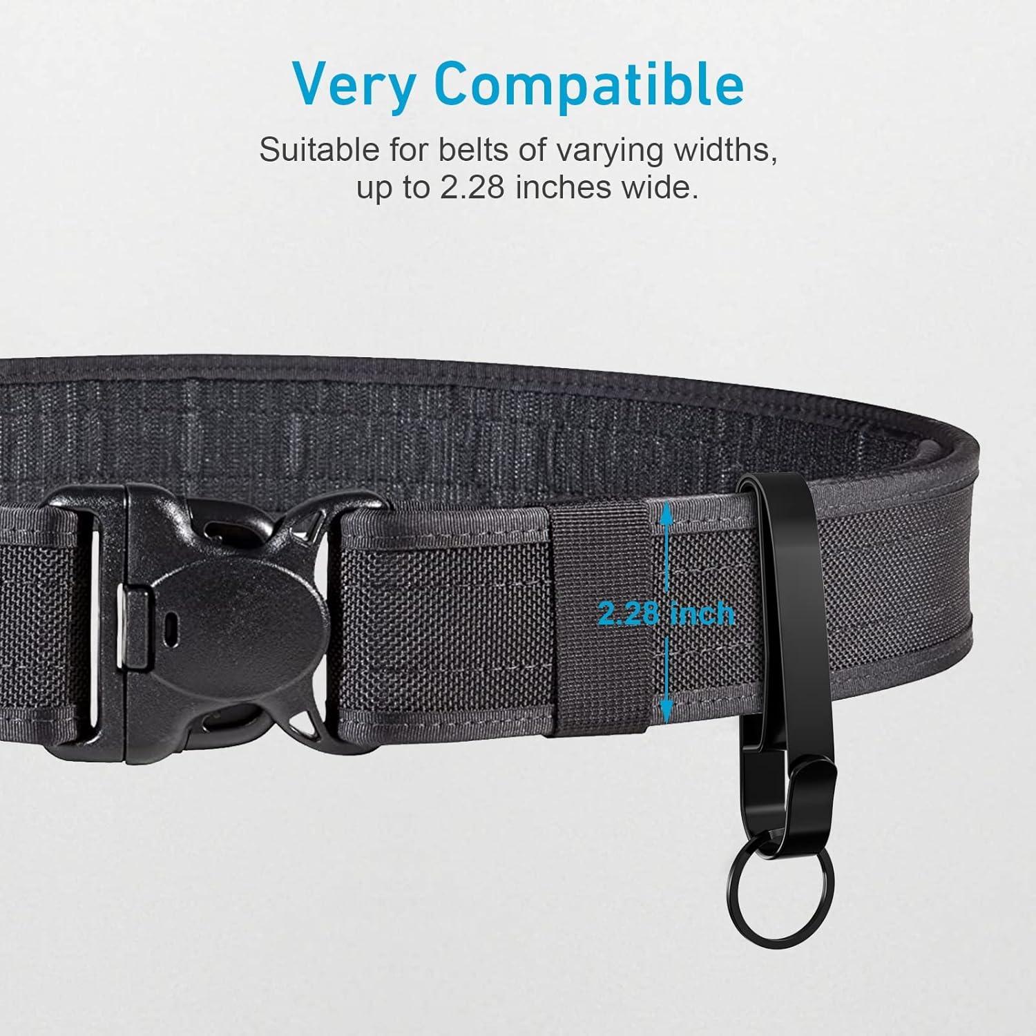 Soporte de Llaves para Cinturón SFYHORK 2PCS Acero Inoxidable