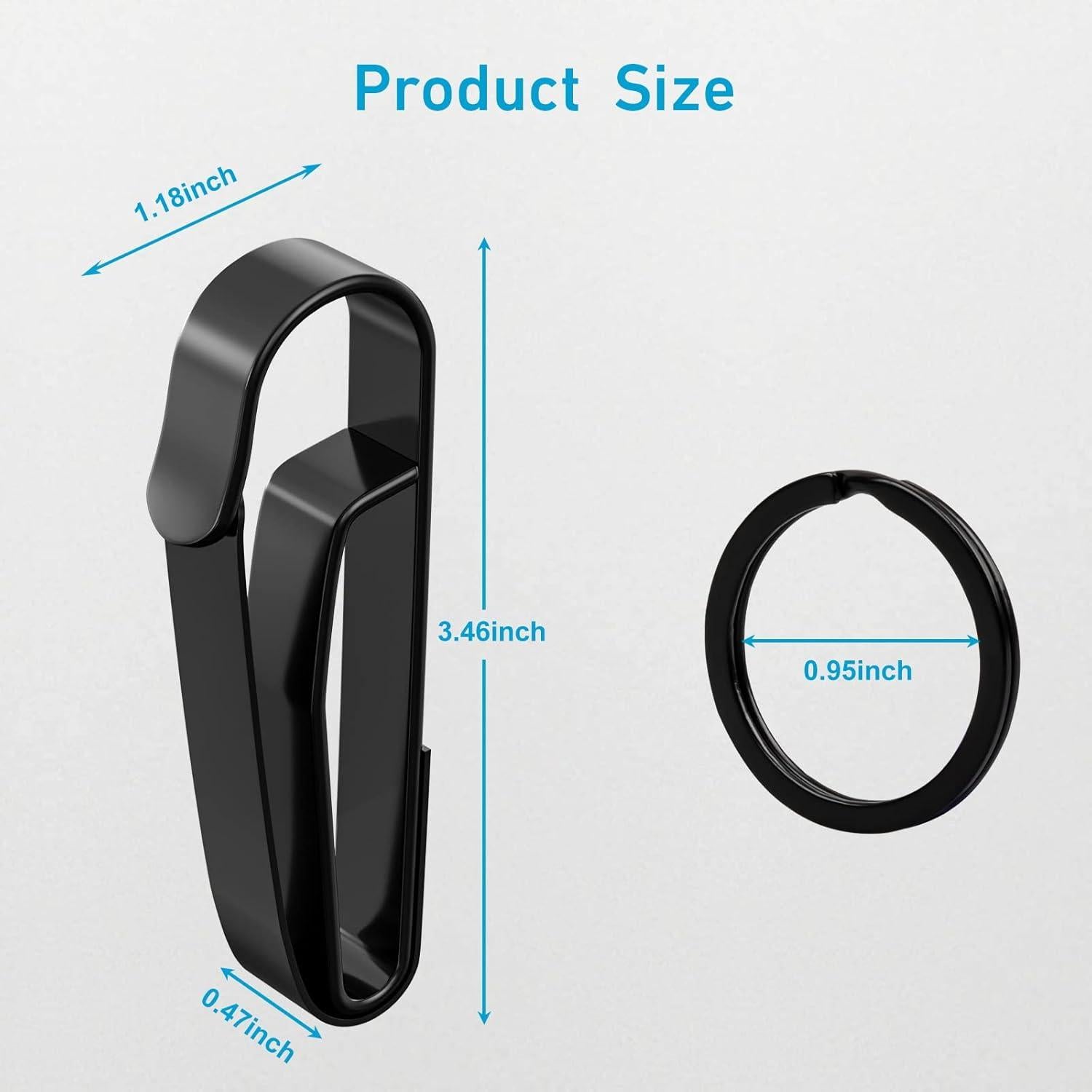 Soporte de Llaves para Cinturón SFYHORK 2PCS Acero Inoxidable