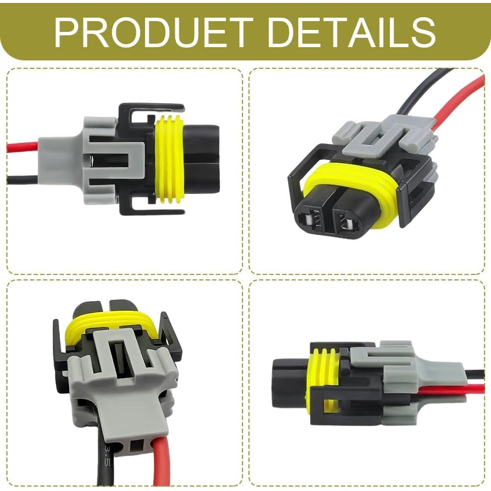 Conector de Arnés de Luz Antiniebla RGOAANC H8/H9/H11 12V