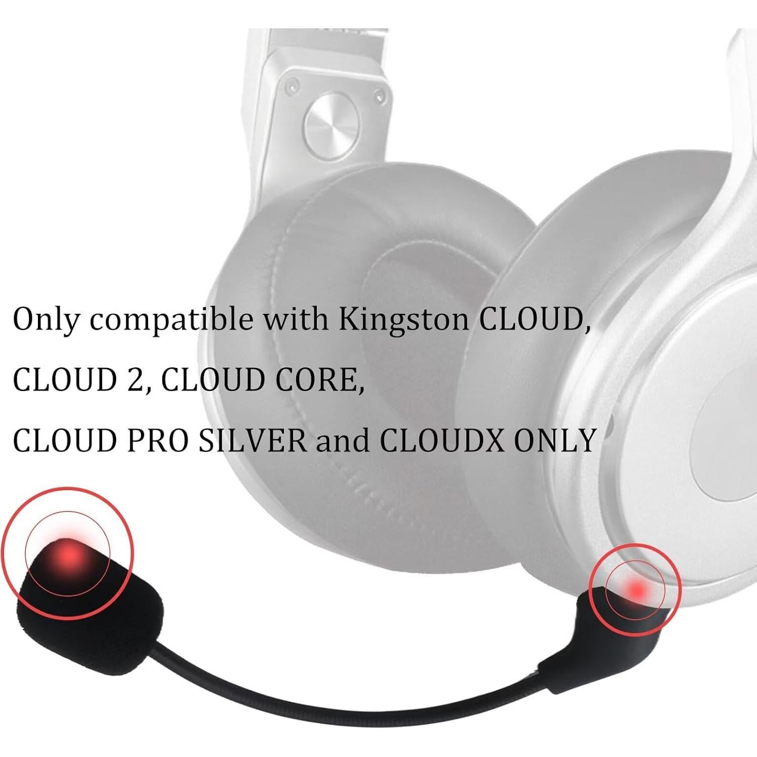 Micrófono de Reemplazo HyperX Cloud II 1ª Versión Negro