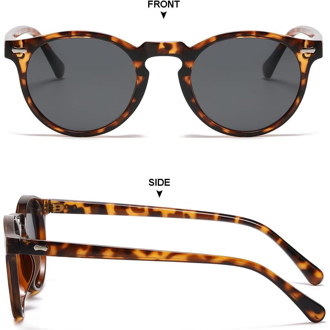 Gleyemor Gafas de Sol Polarizadas UV400 Marco Tortuga 48mm