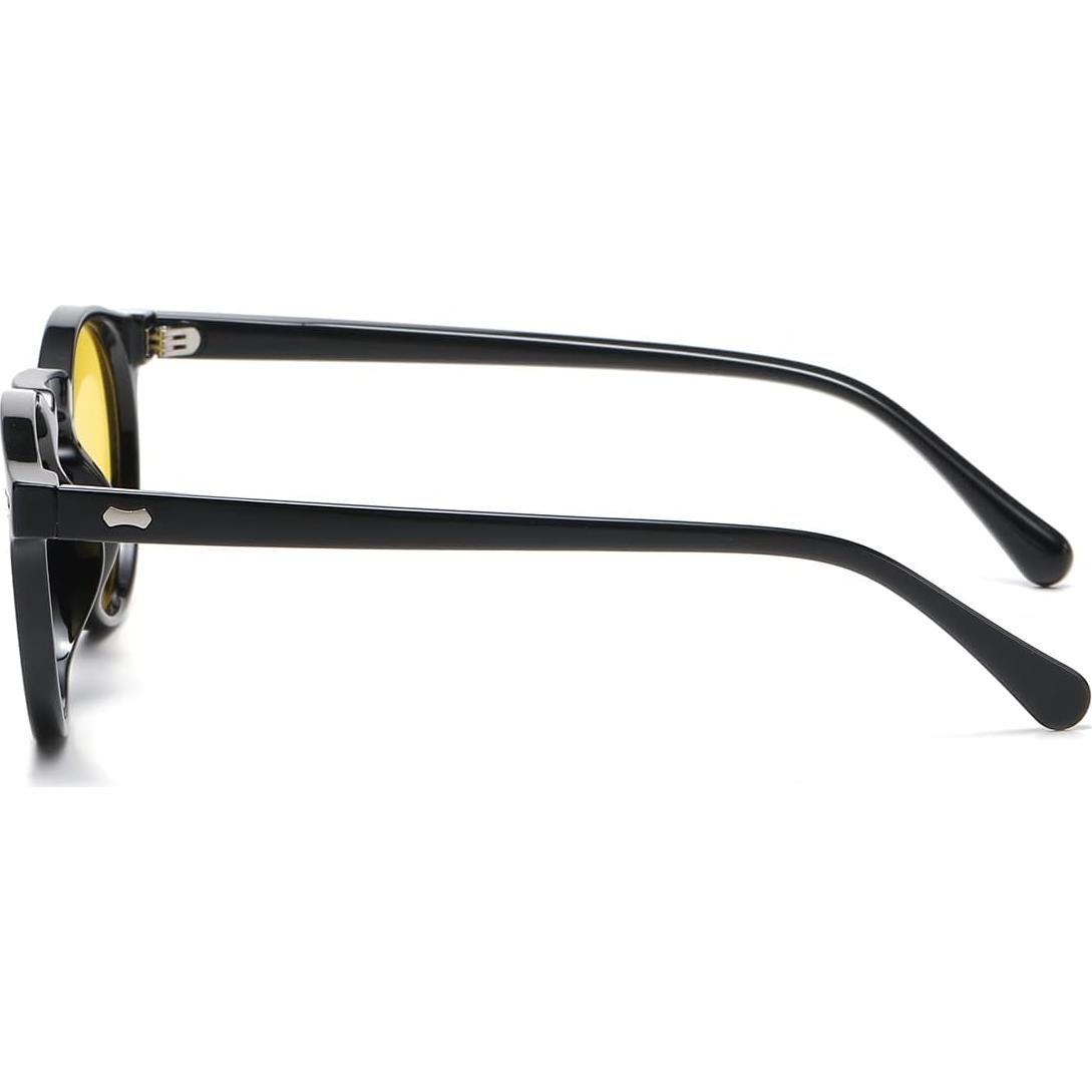 Gleyemor Gafas de Sol Polarizadas UV400 Marco Negro 48mm