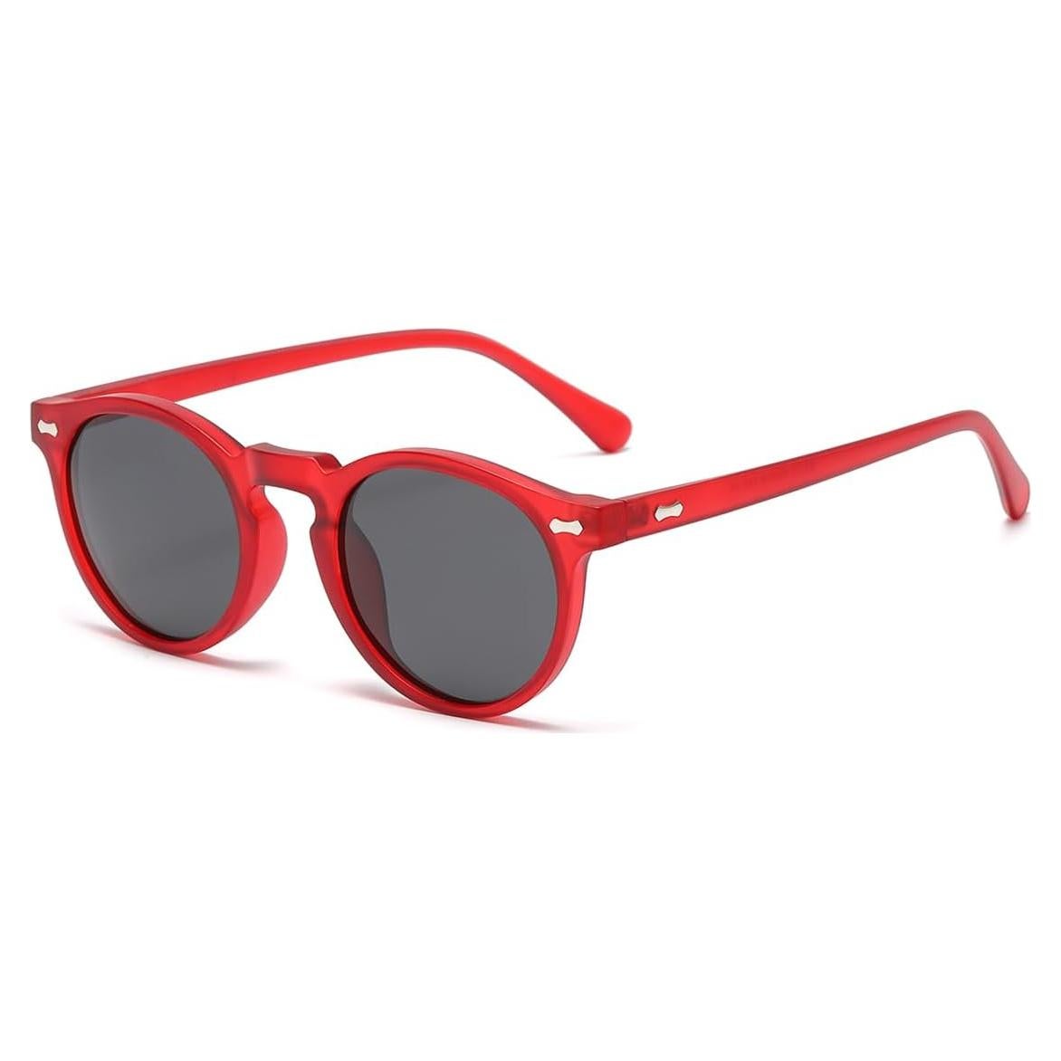 Gleyemor Gafas de Sol Polarizadas Redondas UV400 Unisex