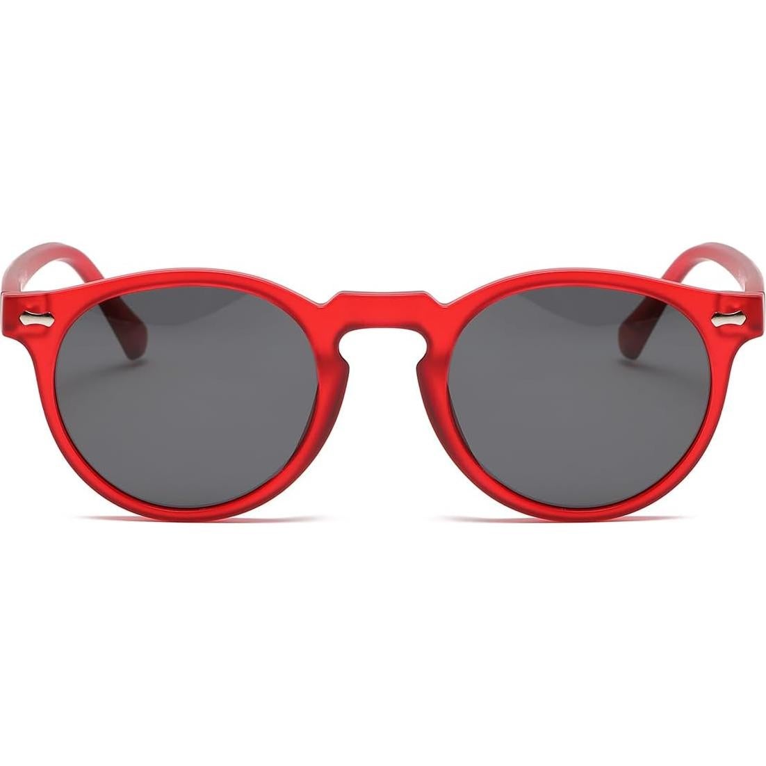 Gleyemor Gafas de Sol Polarizadas Redondas UV400 Unisex